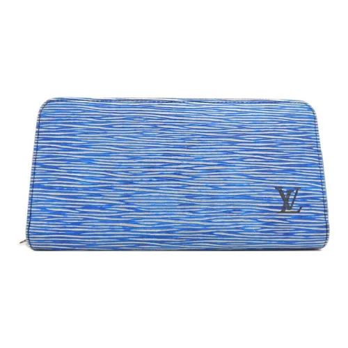 LOUIS VUITTON Zippy EPI Кожа Кошелек Мужской Синий