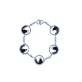 Чёрный/Белый/Серебристый