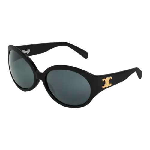 CELINE Нерегулярная форма Солнцезащитные очки Женские Черный