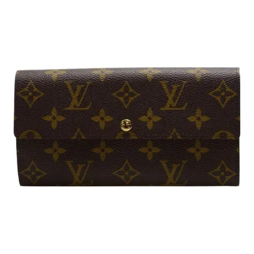 LOUIS VUITTON Кожа Кошелек Женские Коричневый