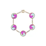 Розовый-Зеленый/Золотой