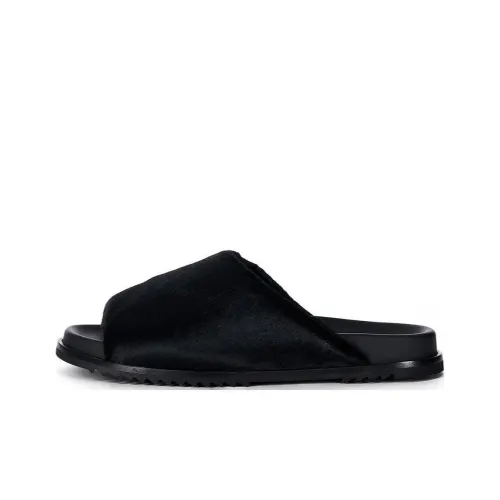 RICK OWENS совместный бренд Слипоны Черные Мужские