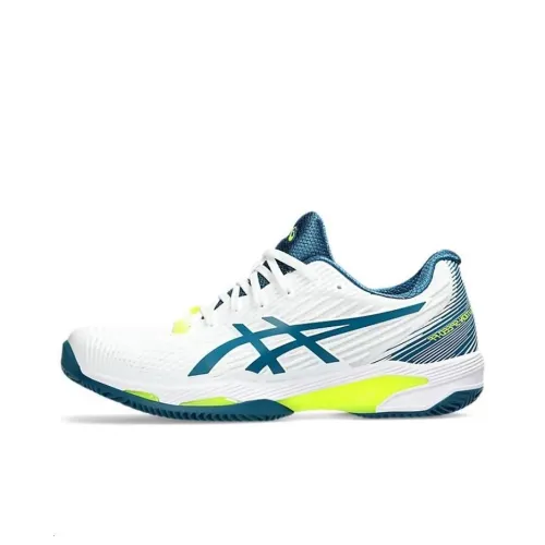 Asics Solution Speed FF 2 Clay Низкий Топ Теннисные Кроссовки Мужские Белые Зеленые