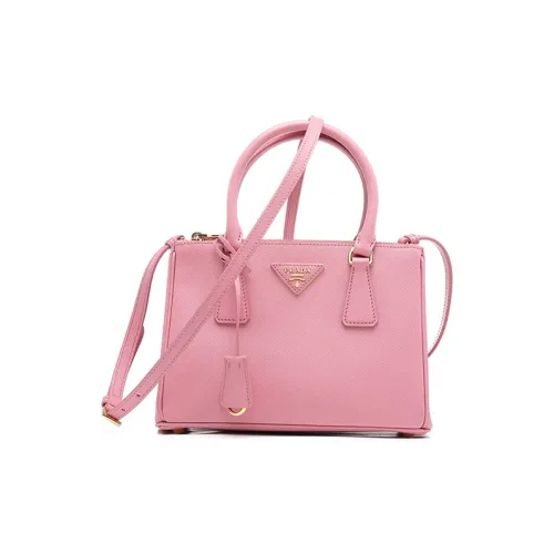 PRADA Кожа Тоут Сумка Сумка для покупок Сумка на плечо Стандартная Женская Розовая