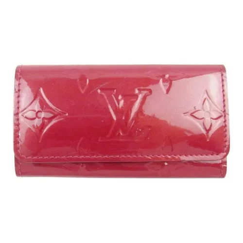 LOUIS VUITTON Лакированная кожа Key Pouch Женские Красный