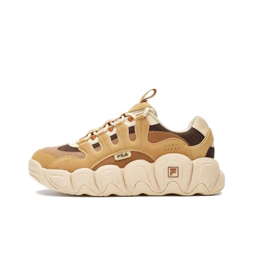 FILA Croissant Толстая подошва Низкий топ Honeys Желтый Мужской
