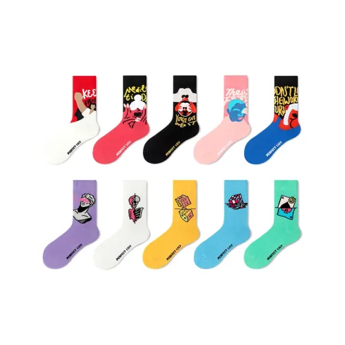 PL 10 пар унисекс носки MID до икры