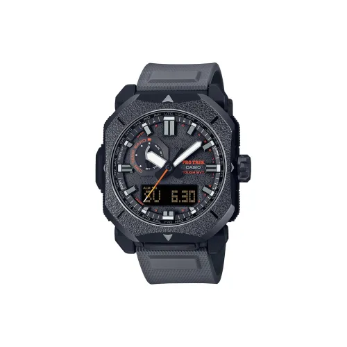 CASIO Кварцевый механизм Смола Ремешок Часы Мужские Циферблат Серый PRW 6900BF 1PR
