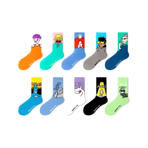 PL 10 пар унисекс носки MID до икры