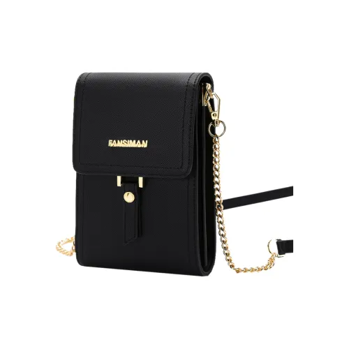 Versman ПУ (полиуретан) Сумка через плечо Маленькая Женская Классическая Черная Экрю