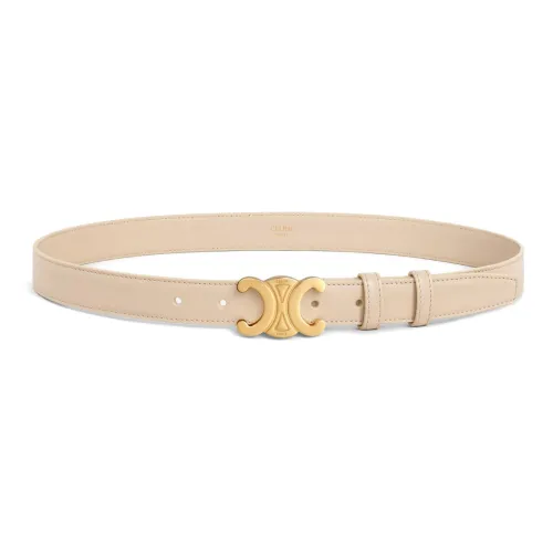 CELINE Кожаные ремни Женские Nude Ширина 2,5 см