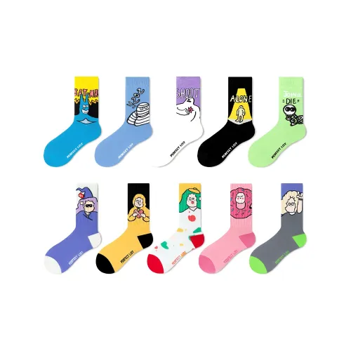 PL 10 пар унисекс носки MID до икры