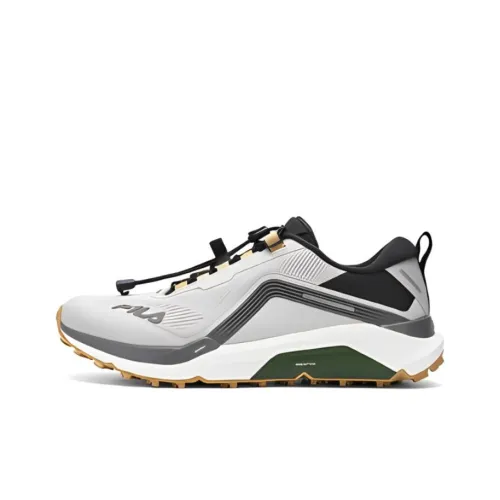 FILA 3A LYNX 1+ Амортизация устойчивый к истиранию дышащий низкий верх беговые кроссовки мужской серый