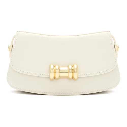 MUVA Воловья кожа Разделенный кожа Коммутирование Минималистский стиль Сумка через плечо Маленький Женские Милкшейк белый Желто-кремовый Сушеная роза