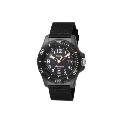 TIMEX EXPEDITION Collection Мужские часы Кварцевый механизм Тканевый ремешок 44 мм Черный циферблат
