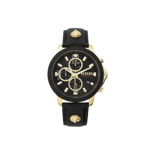 VERSACE Мужские наручные часы кварцевый механизм черный циферблат