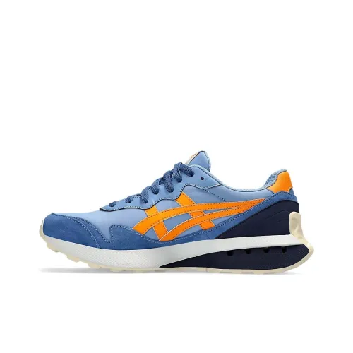 Asics Un1 S Jogger X81 Амортизация Легкий Низкий Топ Беговые кроссовки Унисекс Синий Оранжевый