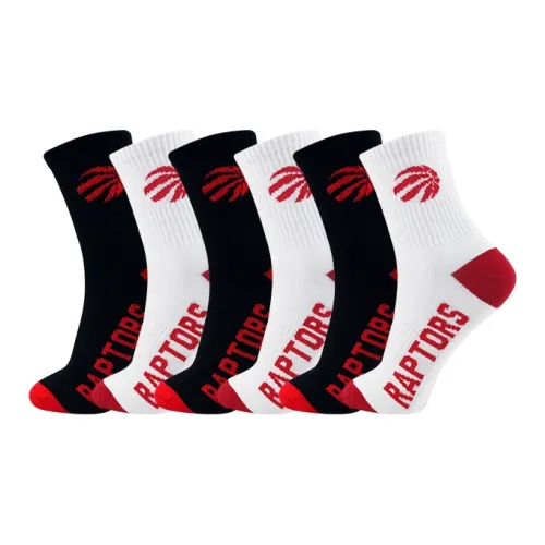 NBA Team 6 Pack Черный+Белый Мужские баскетбольные носки