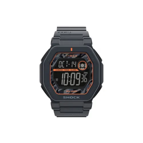 TIMEX Command Collection Наручные часы Электронный механизм Смола Ремешок 45 мм Черный циферблат Мужские часы TW2V93800