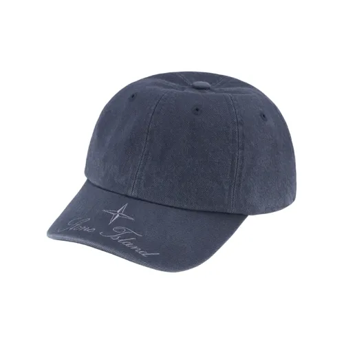 Supreme x STONE ISLAND 100% хлопок Деним Кепки Унисекс Синий