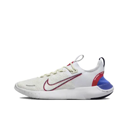 Nike Free RN Амортизация Износостойкий Низкий Топ Беговые кроссовки Мужские Белый Желтый