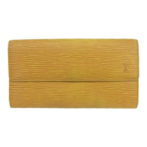 LOUIS VUITTON Zippy EPI Кожа Кошелек Женский Желтый