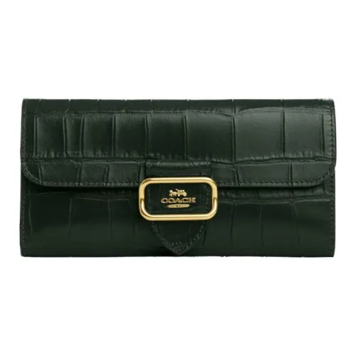 COACH Morgan Коровья кожа Мелочь Кошелек Кошелек Клатч Женские Яшмовый