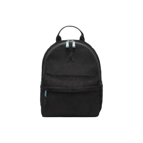 Jordan Cotton Velvet Fabric Backpack Mini Men's Black Джордан Хлопок Вельвет Ткань Рюкзак Мини Мужской Черный