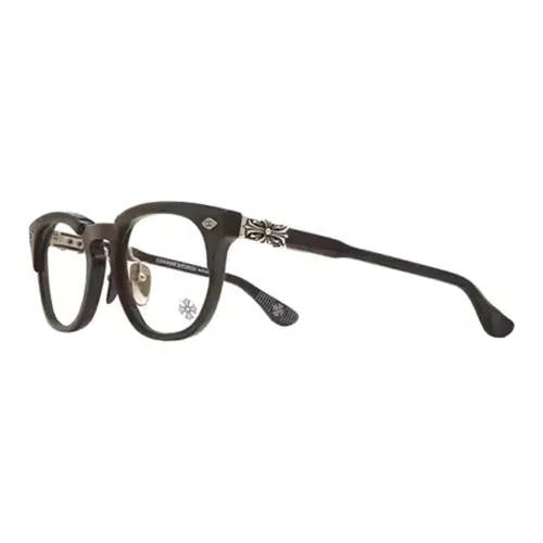 Chrome Hearts Пластина And Металл Нерегулярная форма Оправы для очков Унисекс Черный