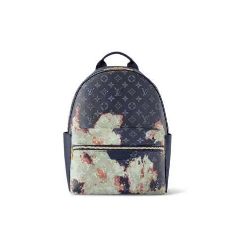 LOUIS VUITTON Discovery Кожа Рюкзак Маленький Мужской Ink Синий