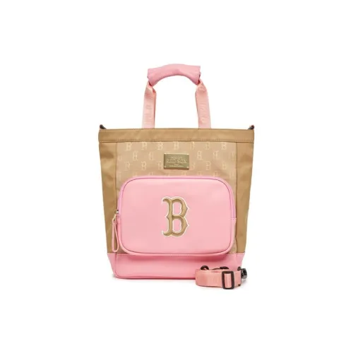 MLB Полиэстер Тоут Сумка Сумка для покупок Сумка через плечо Сумка на одно плечо Обычная Женская Бежевая