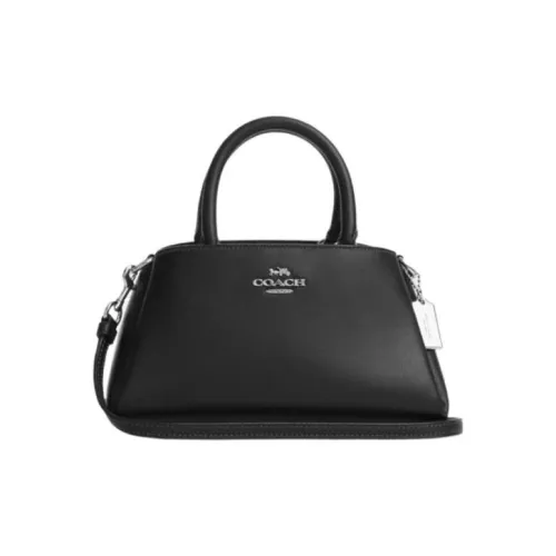 COACH Zuri Коровья кожа Сумка через плечо Сумка среднего размера Женская Черная