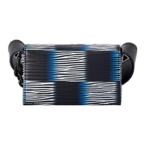 LOUIS VUITTON MICRO STEAMER Кожаная сумка через плечо сумка на плечо мужская с голубой луной