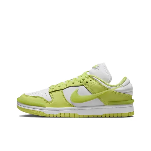 Nike Dunk Скейтборд Кроссовки Низкие Зеленые Женские
