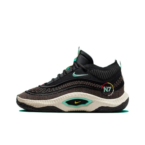 Nike Cosmic Unity 3 Устойчивые к истиранию Низкие Баскетбольные Кроссовки Мужские Черные