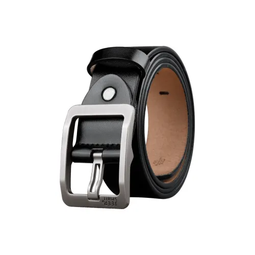 JEEP SPIRIT Деловой повседневный стиль Шпилька Dad Подарочный набор Отец Коробка Роскошный Элегантный Коровья кожа Ремни Мужской Ширина 3,8 см