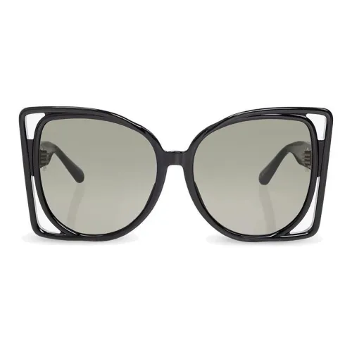 Linda Farrow Ацетат Бабочка Солнцезащитные очки Унисекс Черный