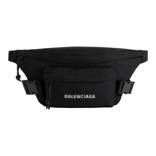 Balenciaga Водонепроницаемая Переработанная Нейлоновая Сумка через плечо Одно плечо Бананка Мужская Черная