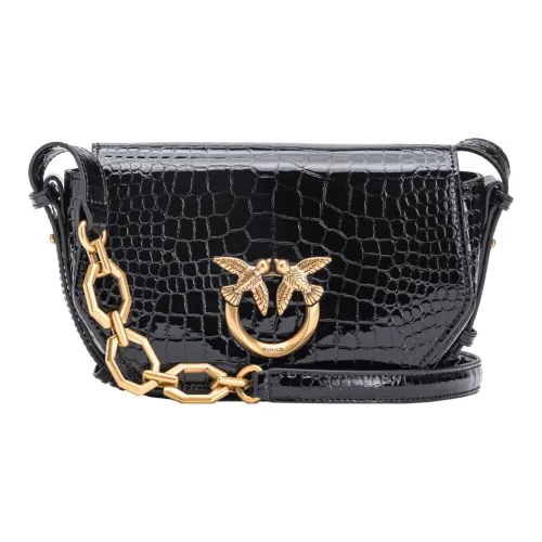 PINKO Love Bag Коровья кожа Ласточка Сумка Сумка на плечо Обычный Женские Черный