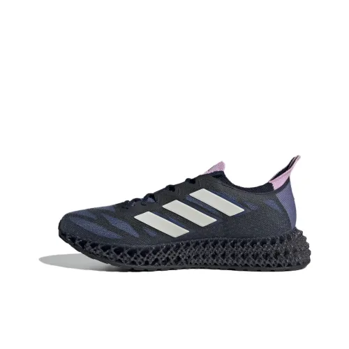Adidas 4D FWD 3 Slip-resistant Abrasion-resistant Low Top Беговые кроссовки Женские Темно-синий