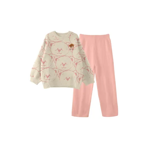 Chun Xi CX 8733 Бело-розовый Женские Пижамные комплекты