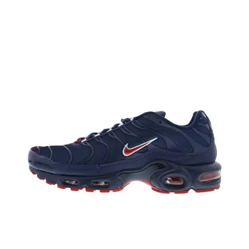 Nike Air Max Plus Амортизация Износостойкий Низкий Топ Повседневная Обувь Унисекс Темно-Синий