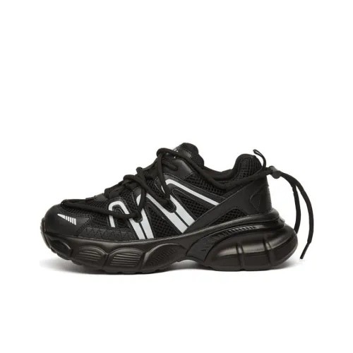 KEKAFU Легкий и Износостойкий Низкий Топ Кроссовки с Толстой Подошвой Женские