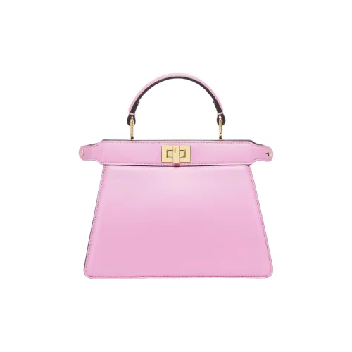 FENDI Peekaboo ISeeU Lambskin Сумка через плечо Сумка Обычная Женская Розовая
