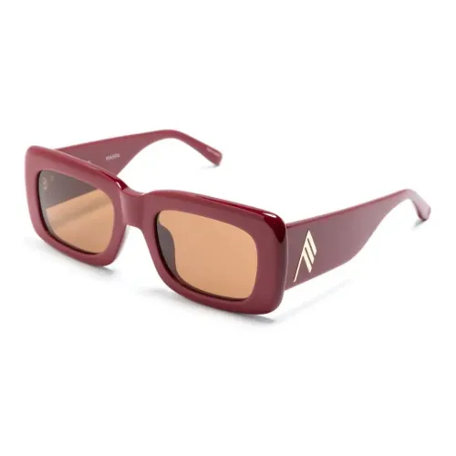 Linda Farrow Ацетат Нерегулярная форма Солнцезащитные очки Женские Красный