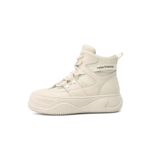 Rosa Bianca Термический Легкий Дышащий Увеличивающий Высоту Высокие Кроссовки для Скейтбординга Женские