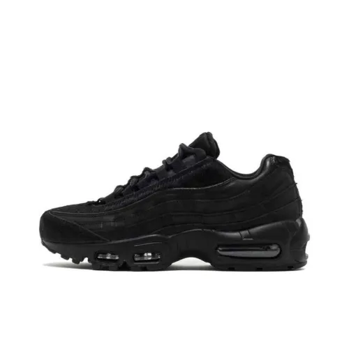 Nike Air Max 95 Амортизация Износостойкий Низкий Топ Повседневная Обувь Женская Черная