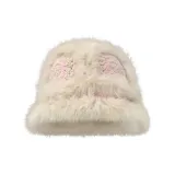 Розовая шляпа с изображением льва