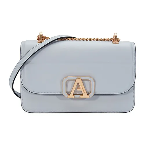 AQUASCUTUM Сумка через плечо из коровьей кожи женская светло-синяя экрю