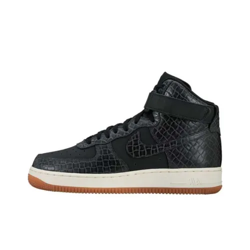 Nike Air Force 1 RPM Амортизация Износостойкие Высокие Кроссовки для скейтбординга Женские Черные